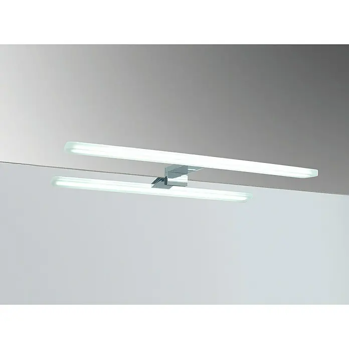 Aplique LED para espejo Round 45 cm - 7 W, Cromo, L x An x Al: 12,3 x 45 x 3,3 mm