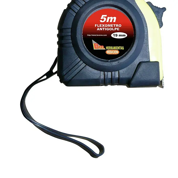 Flexómetro antigolpes - 5 m, 19 mm