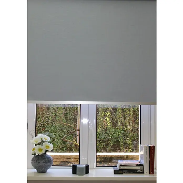 Estor enrollable opaco Alfama - An x Al: 120 x 225 cm, Plateado