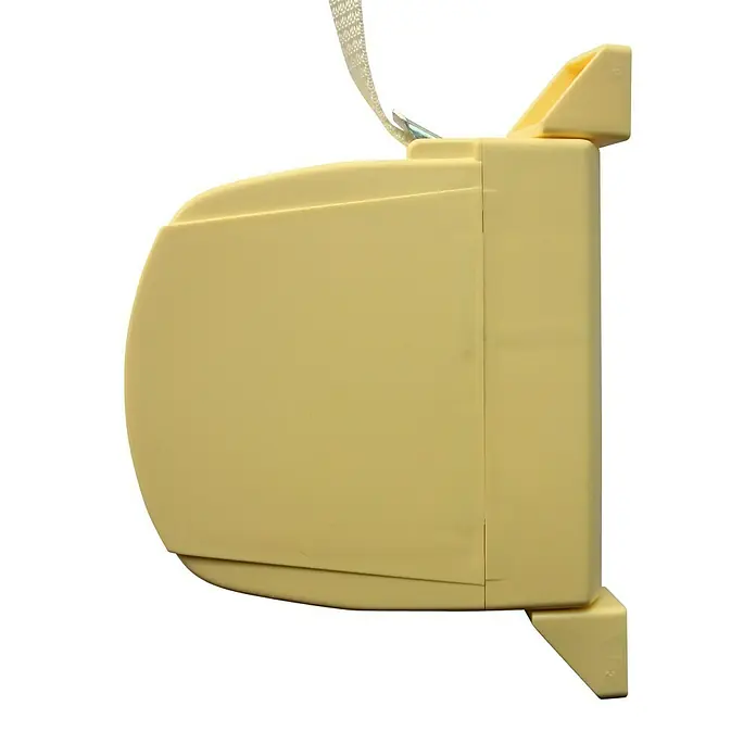Schellenberg Recogedor de cinta de persiana 50142 - Anchura de la correa: 14 mm, Giratorio 180°, Beige