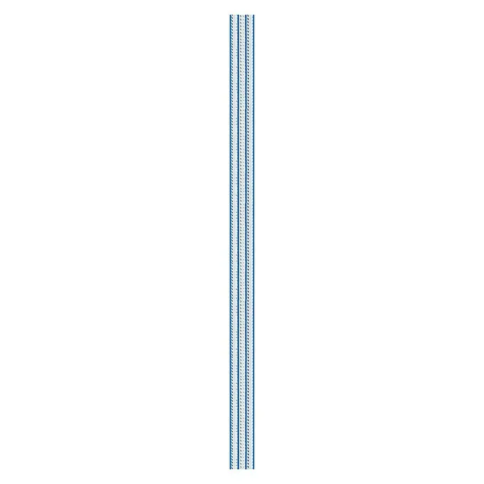 Cortina para puerta Brescia - Azul/Beige/Blanco, 90 x 210 cm