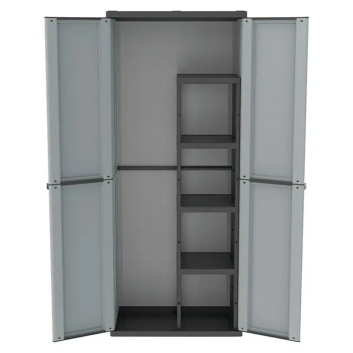 Terry JLine Armario de PVC 1002819 - L x An x Al: 37,5 x 68 x 163,5 cm, Capacidad de carga: 10 kg/balda