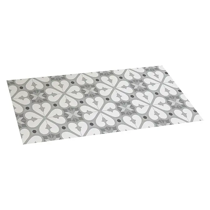Alfombra de vinilo Croma BCN - Gris, 110 x 50 cm