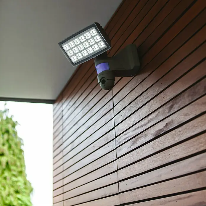 Lutec Proyector LED con sensor Peri - 25 W, Gris