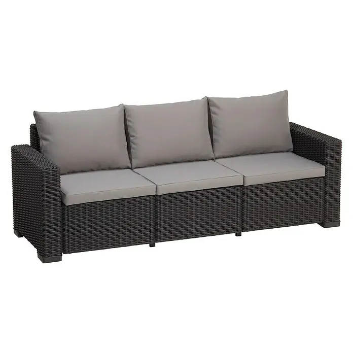 Allibert Loungesofa California - 199 cm, Anthrazit - Vorderansicht
