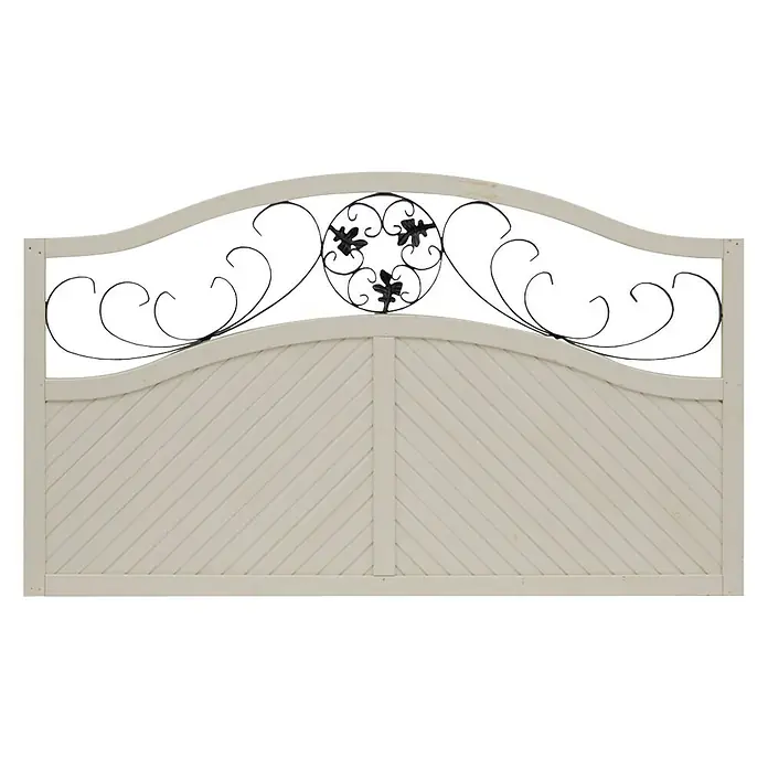 Andrewex Sichtschutzzaun Elegant - 180 x 90/105 cm, Mit Bogen, Latte