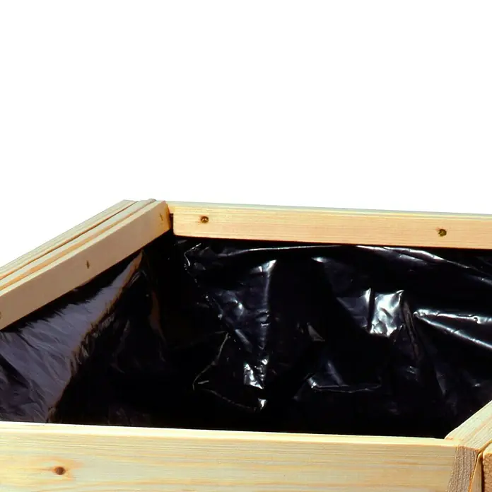 Dobar Hochbeet XL - 100 x 45 x 60 cm, Nutzfläche: 0,5 m², Kiefer, Natur - Detailaufnahme