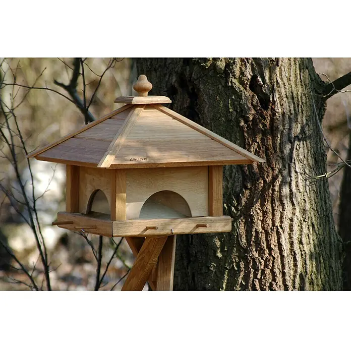 Dobar Vogelhaus Luxus - 46,5 x 46,5 x 36 cm, Natur, Holz - Stimmungsaufnahme