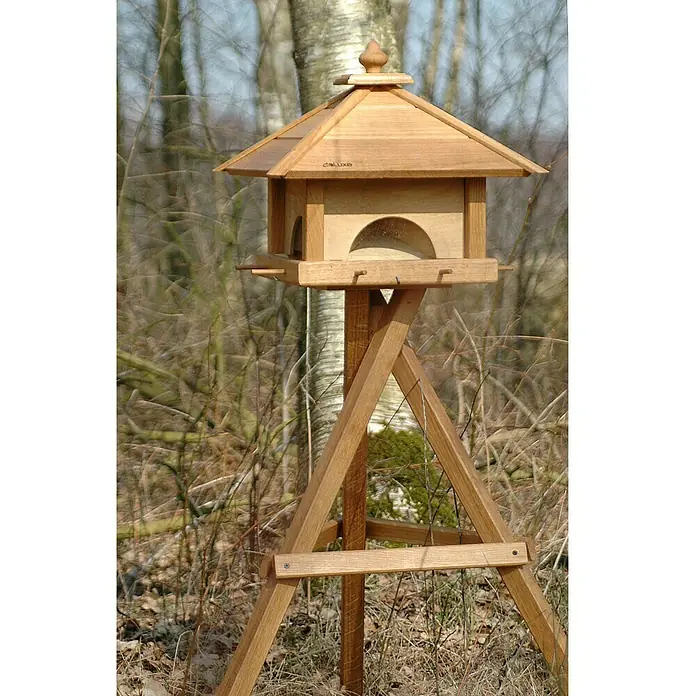 Dobar Vogelhaus Luxus - 46,5 x 46,5 x 36 cm, Natur, Holz - Stimmungsaufnahme