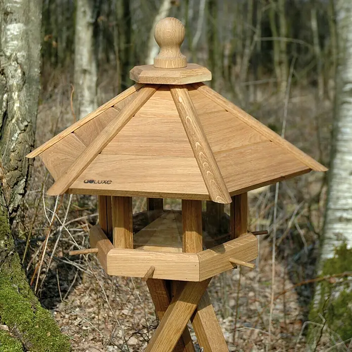 Dobar Vogelhaus Luxus Anflug - 55 x 62 x 43 cm, Natur, Holz - Stimmungsaufnahme