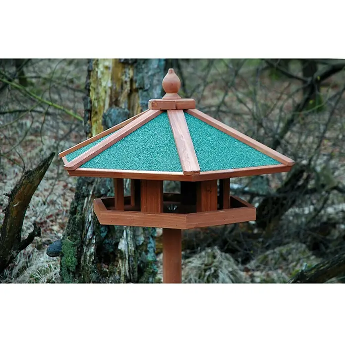 Dobar Vogelhaus Panorama - 66 x 66 x 140,5 cm, Grün/Braun, Holz - Stimmungsaufnahme