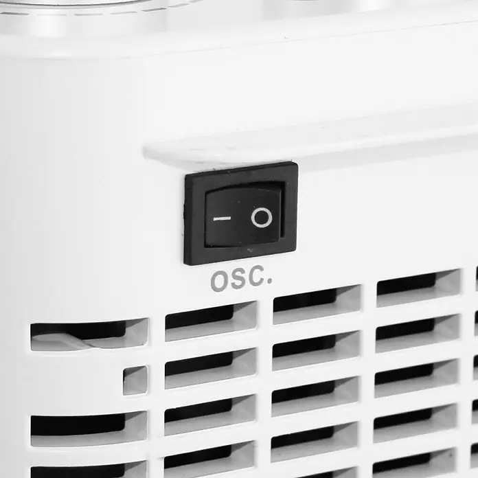Voltomat HEATING Keramik-Heizlüfter - 1.500 W, Silber, 12,6 x 17 x 27 cm - Detailaufnahme