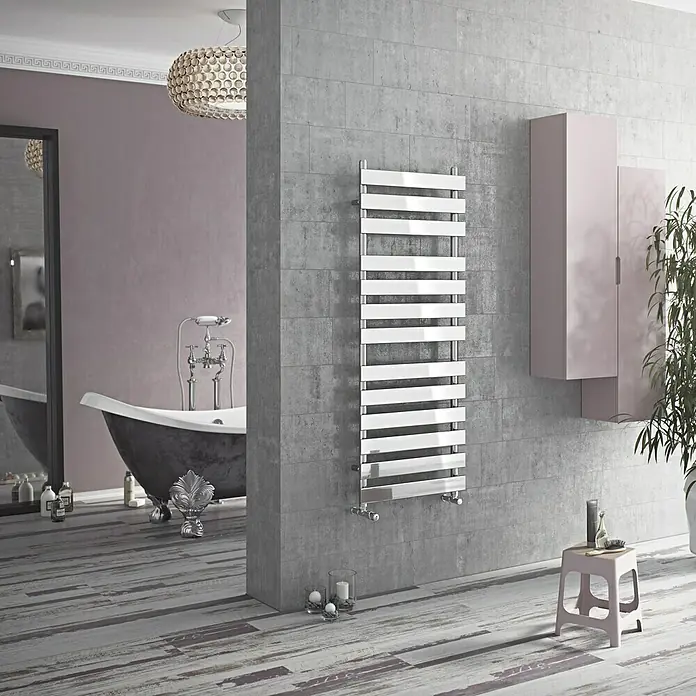 Ximax Designheizkörper C7 - 50 x 95 cm, 339 W, Chrom - Vorderansicht