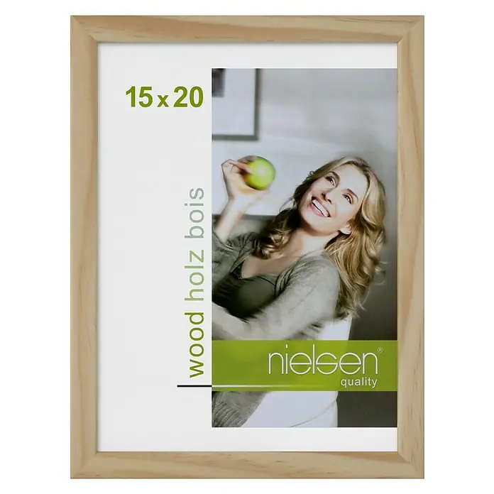 Nielsen Holzwechselrahmen Zoom - Natur, 15 x 20 cm, Holz - Vorderansicht