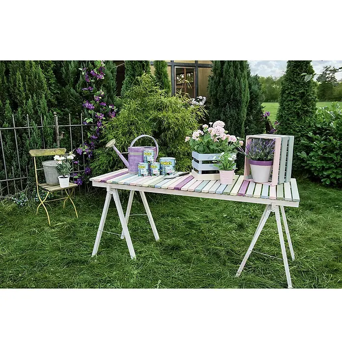 Bondex Holzlasur Garden Colors - Sanftes Weidengrau, 750 ml, Seidenmatt