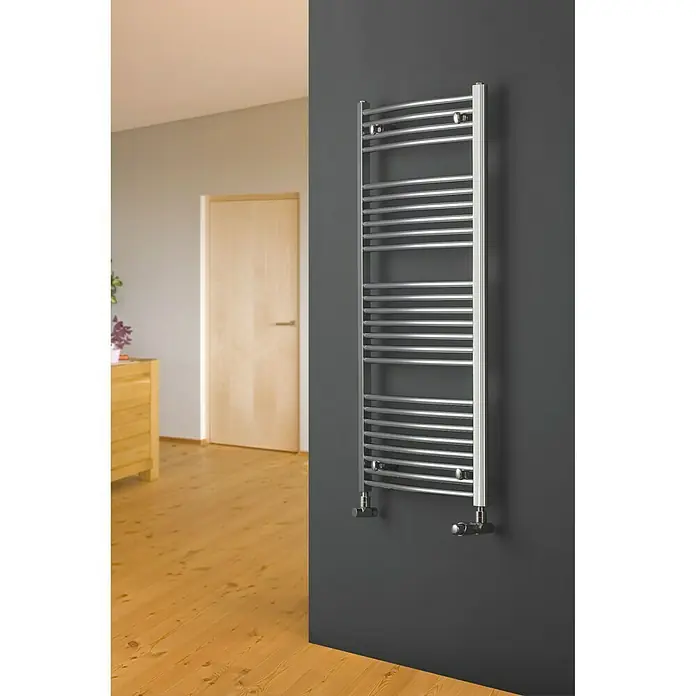 Ximax Badheizkörper C2 - 60 x 163,6 cm, Anschlüsse: Beidseitig unten, 635 W, Chrom - Vorderansicht