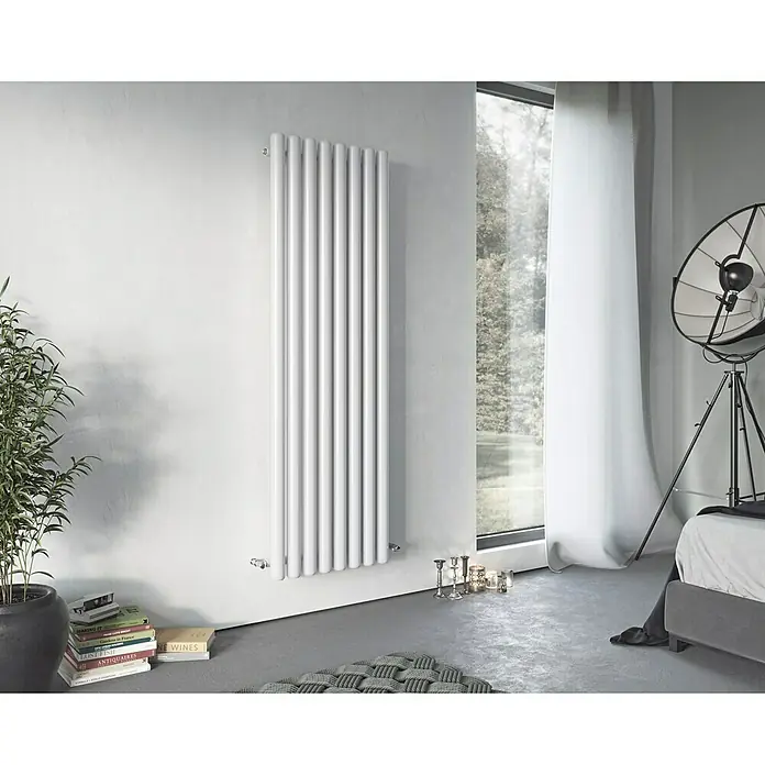 Ximax Raumheizkörper Erupto - 58,5 x 180 cm, 1.800 W, Weiß - Vorderansicht