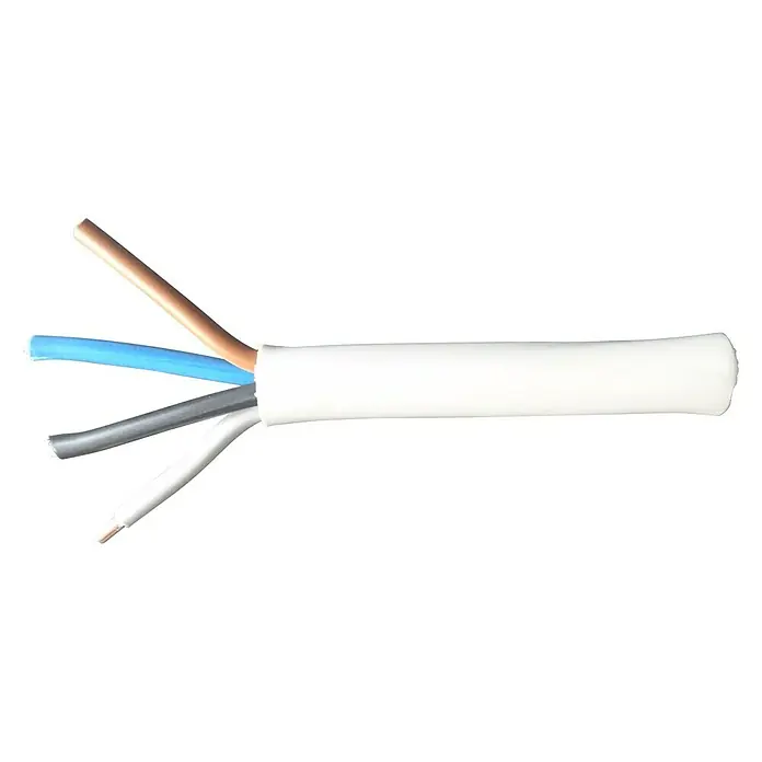 Kabel za vlažne prostorije po dužnom metru - NYM-O4x10, Sive boje - Pogled sprijeda