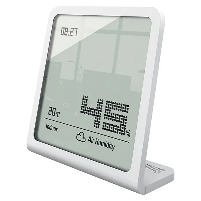 Stadler Form Digitales Thermo-Hygrometer Selina - Digital, Weiß - Vorderansicht