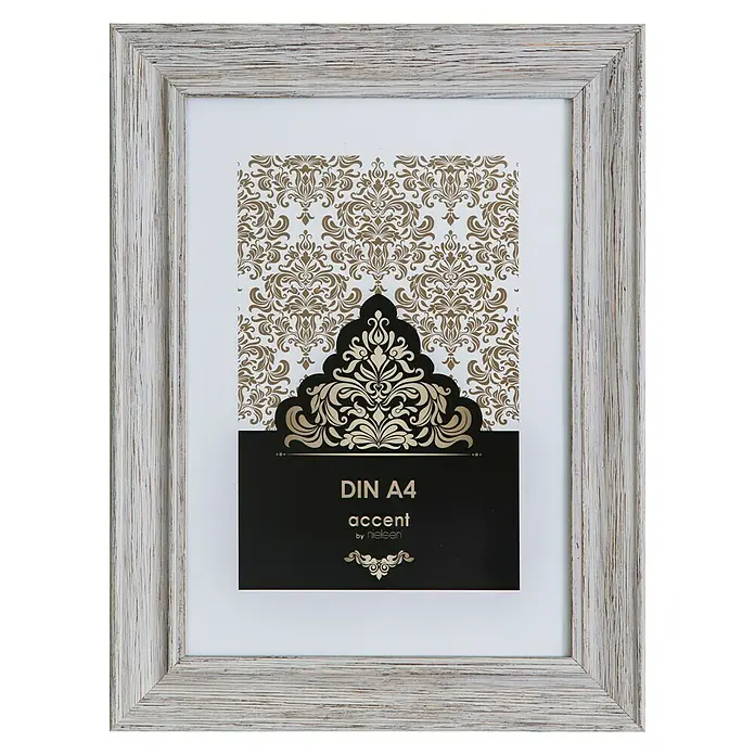 Accent Bilderrahmen Vintage - Weiß, 21 x 29,7 cm / DIN A4, Holz - Vorderansicht