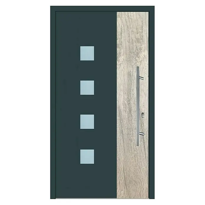 Solid Elements Aluminiumhaustür KA-110 - 110 x 210 cm, DIN Anschlag: Rechts