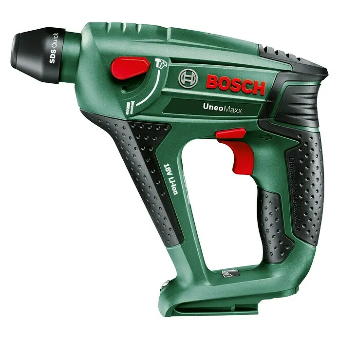 Bosch 18 V Power for All Akku-Bohrhammer Uneo MAXX - 18 V, Li-Ionen, Ohne Akku, Einzelschlagstärke: 0,6 J - Vorderansicht