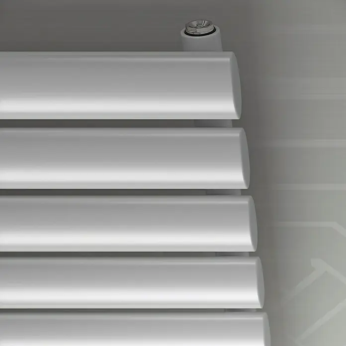 Ximax Raumheizkörper Fortuna Horizontal - 100 x 58,4 cm, 600 W, Weiß - Detailaufnahme