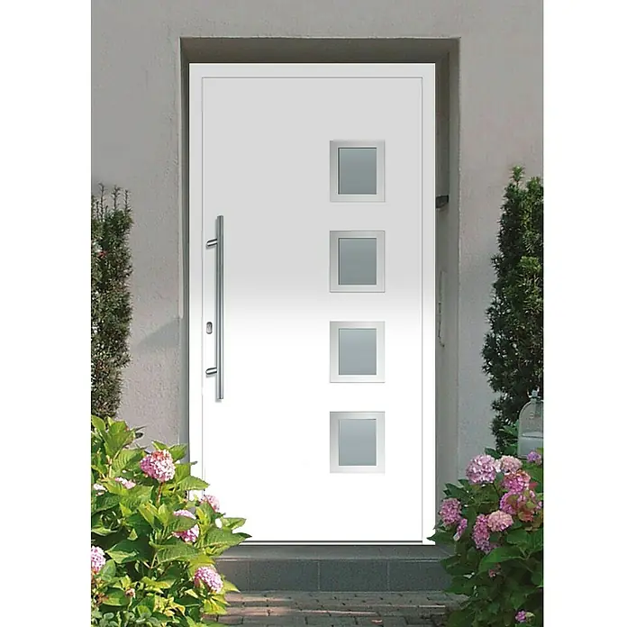 Solid Elements Aluminiumhaustür KA-511 - 110 x 210 cm, DIN Anschlag: Links - Anwendungsbeispiel