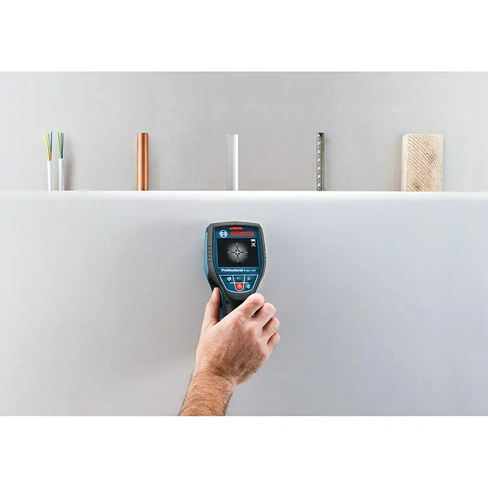 Bosch Professional Ortungsgerät Wallscanner D-tect 120 - Erfassungstiefe: Max. 120 mm Stahl