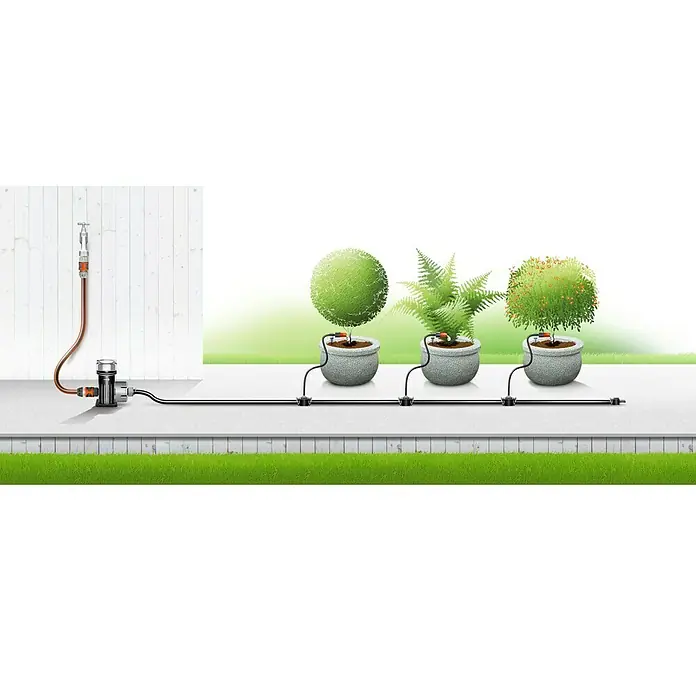 Gardena Micro-Drip Start-Set - Geeignet für: Bis zu 7 Blumentöpfe und 3 Pflanztröge