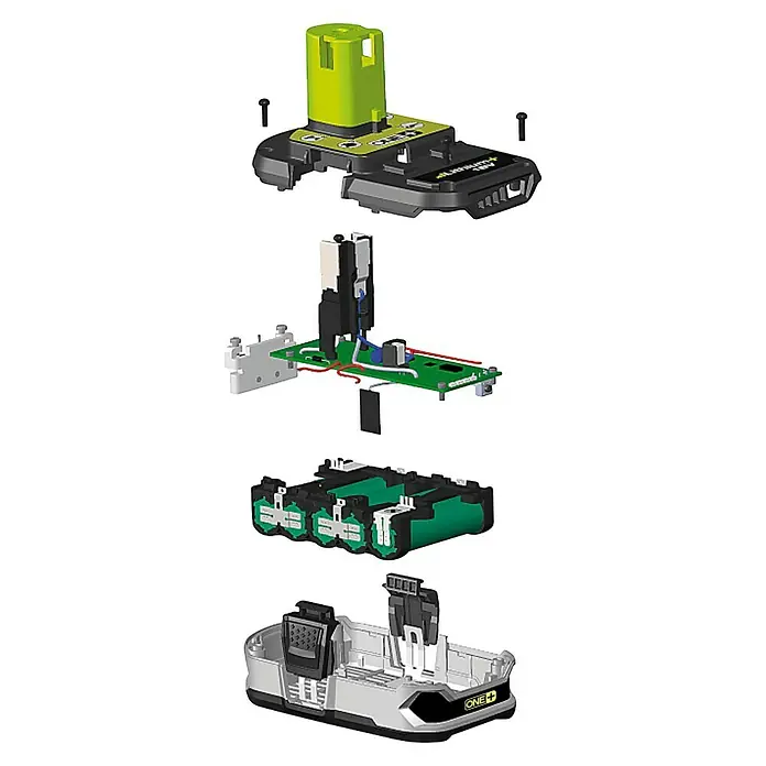 Ryobi ONE+ Akku - 18 V, 1,5 Ah - Vorderansicht