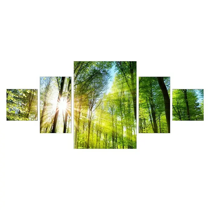 ProArt Young Living Slika na platnu 5-Teiler - Š x V: 150 x 70 cm, 5 -dij. - Pogled sprijeda