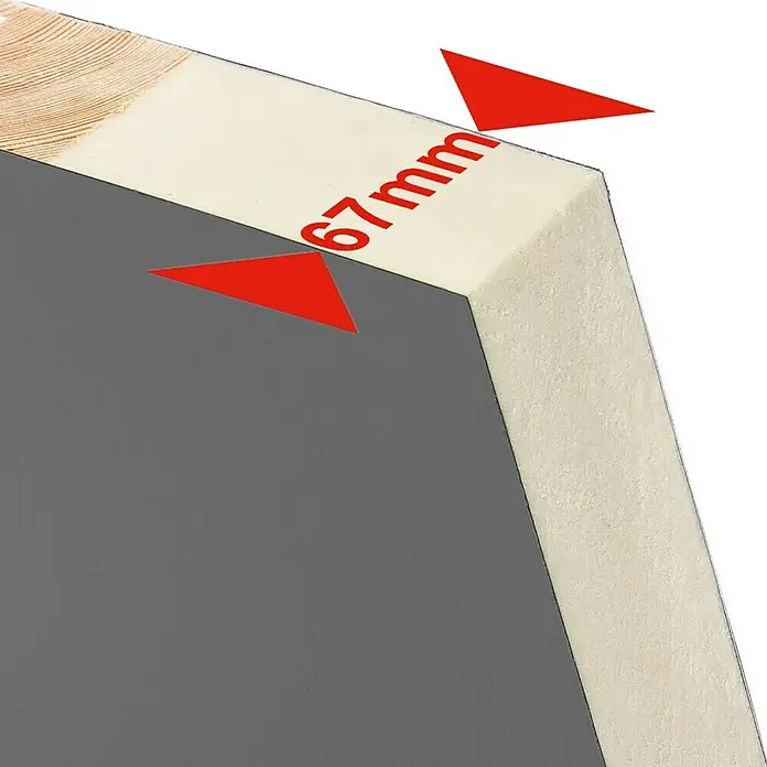 Splendoor Haustür Thermodoor SP20A - 110 x 210 cm, DIN Anschlag: Rechts, Anthrazit