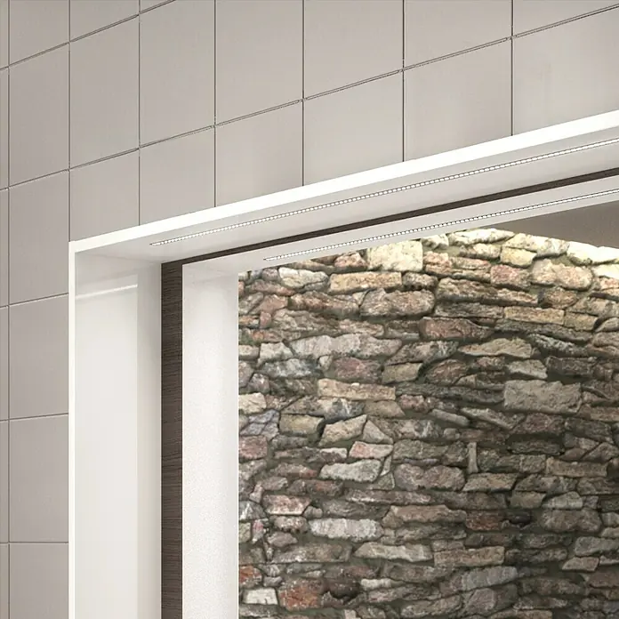 Allibert Rahmenspiegel - 120 x 65 cm, Weiß glänzend