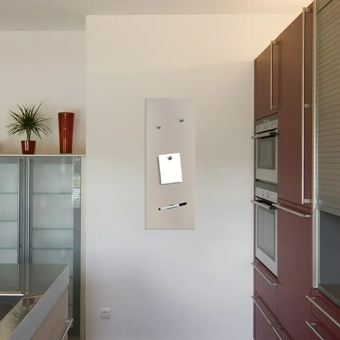 Memobord - Beige, 80 x 30 cm - Sfeeropname