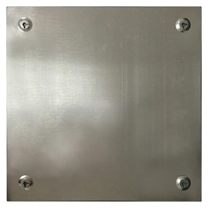 Memoboard - Schwarz, 50 x 50 cm - Rückansicht