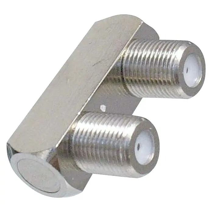 Schwaiger F-Doppelbuchse - U-Form, Geeignet für: F-Stecker - Rechte Seitenansicht