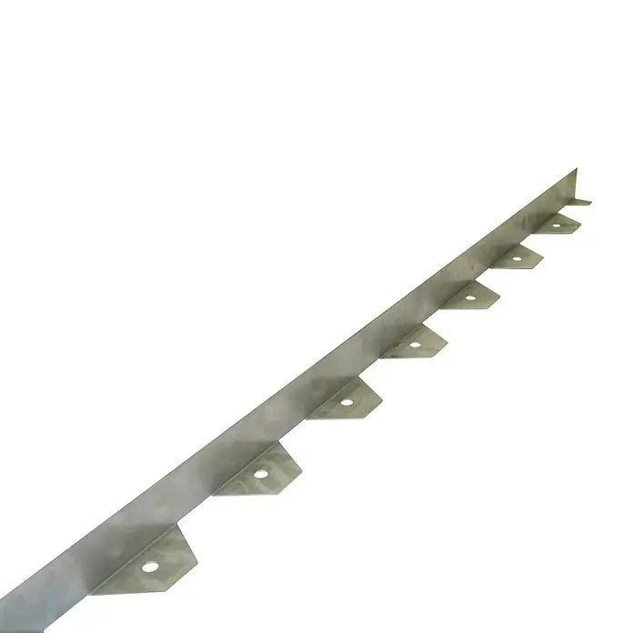 Borderrand - 150 x 14 cm, Staal - Top-down weergave