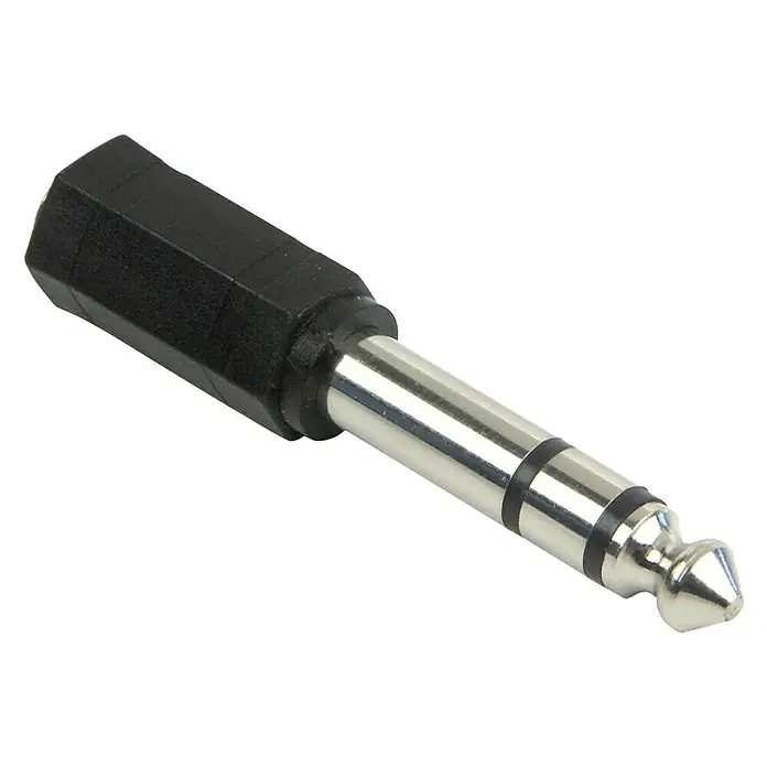 Schwaiger Audioadapter - TRS adapter 3,5 mm, TRS utikač 6,3 mm - Pogled sprijeda