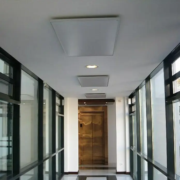 Ximax Infrarotheizkörper - 60 x 60 cm, 350 W, Deckenmontage, Weiß - Detailaufnahme