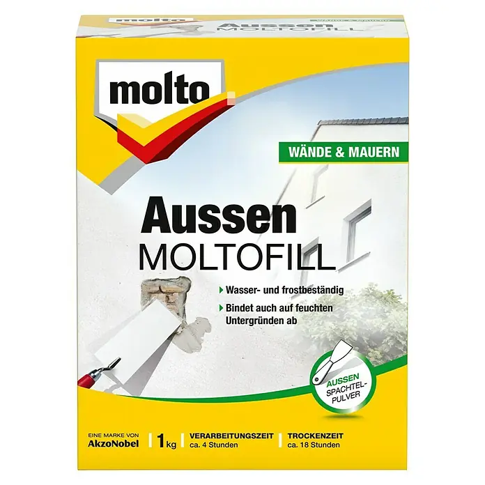 Molto Reparaturspachtel Moltofill - 1 kg - Vorderansicht