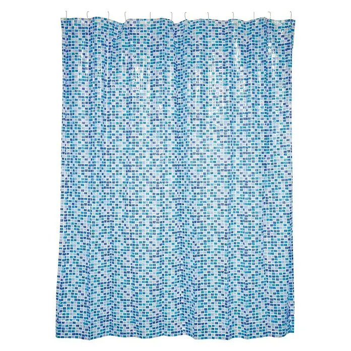 Venus Cortina de baño Peva Concept - An x Al: 180 x 200 cm, Azul - Vista frontal