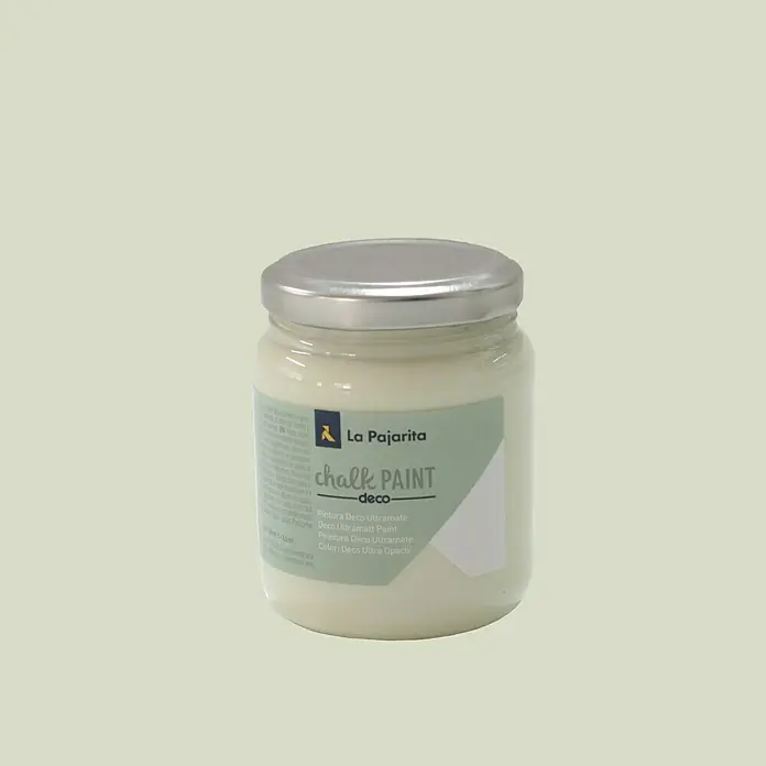 La Pajarita Pintura de tiza Chalk Paint - Verde manzana, 175 ml, Mate - Vista frontal