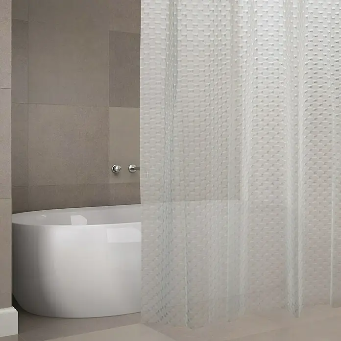 Venus Cortina de baño Peva Bombay - An x Al: 180 x 200 cm, Translúcido - Foto ambiente