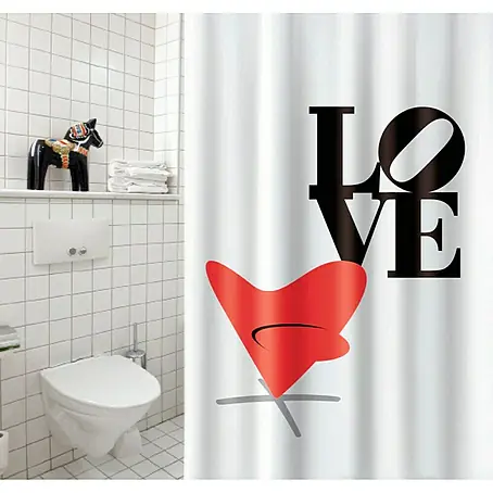 Venus  Cortina de baño textil Love