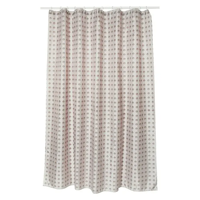 Venus Cortina de baño textil Camberra - An x Al: 180 x 200 cm, Gris, Taupe - Vista frontal
