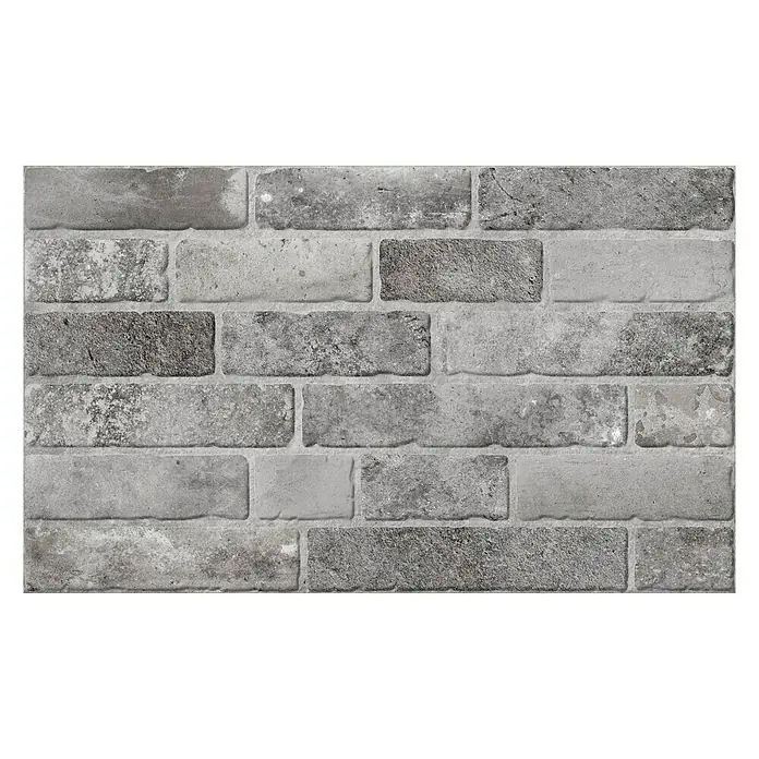 Revestimiento cerámico Brickwork - 33 x 55 cm, Gris, Mate - Vista superior