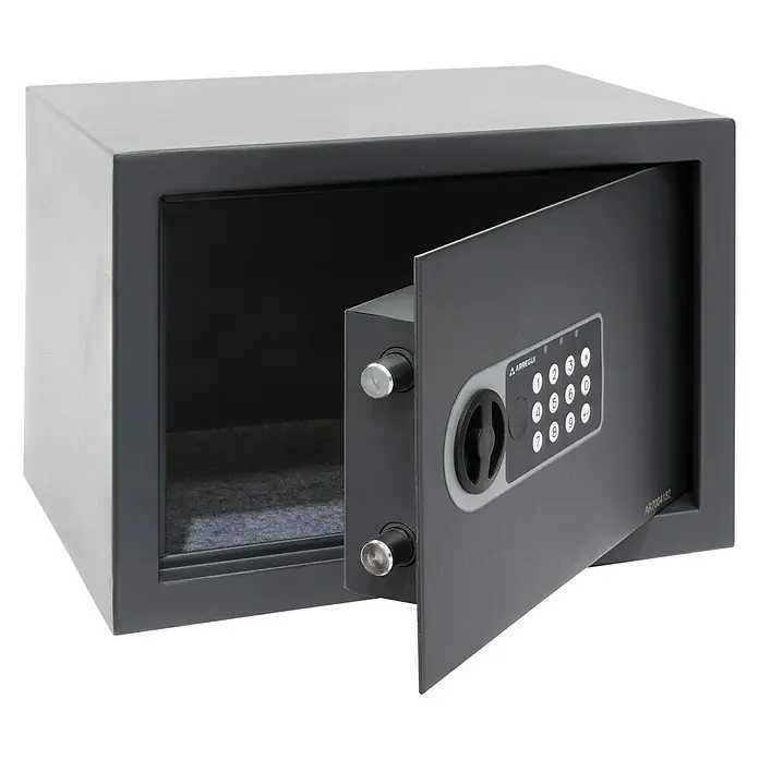 Arregui Caja fuerte para muebles 16501-S0 - L x An x Al: 23 x 17 x 17 cm, Tipo de cerradura: Códigos de usuario - Vista angular