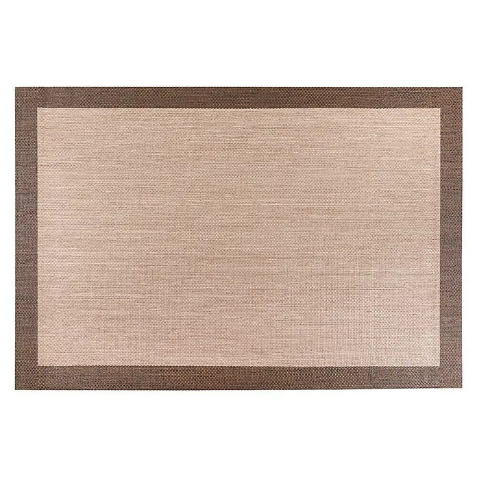 Alfombra de vinilo tipo Teplon - Beige/Marrón, 180 x 120 cm - Vista superior