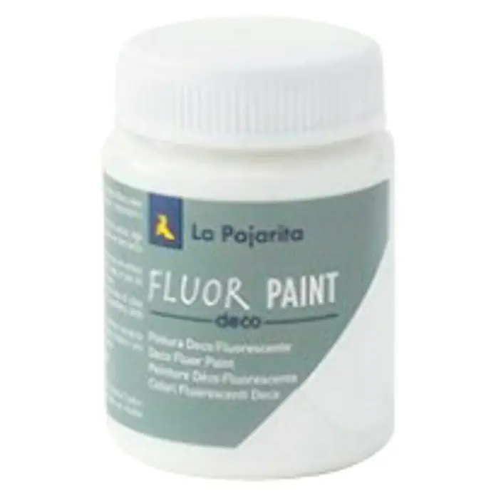 La Pajarita Pintura Fluor Paint - White, 75 ml - Vista frontal